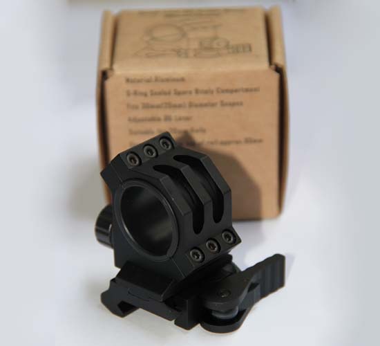 ARMY FORCE GG&G Type Quick Lock QD Scope Mount (30mm/25mm,Black)